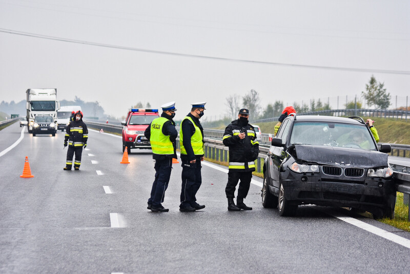 Elbląg, Kolizja bmw z dostawczym fordem