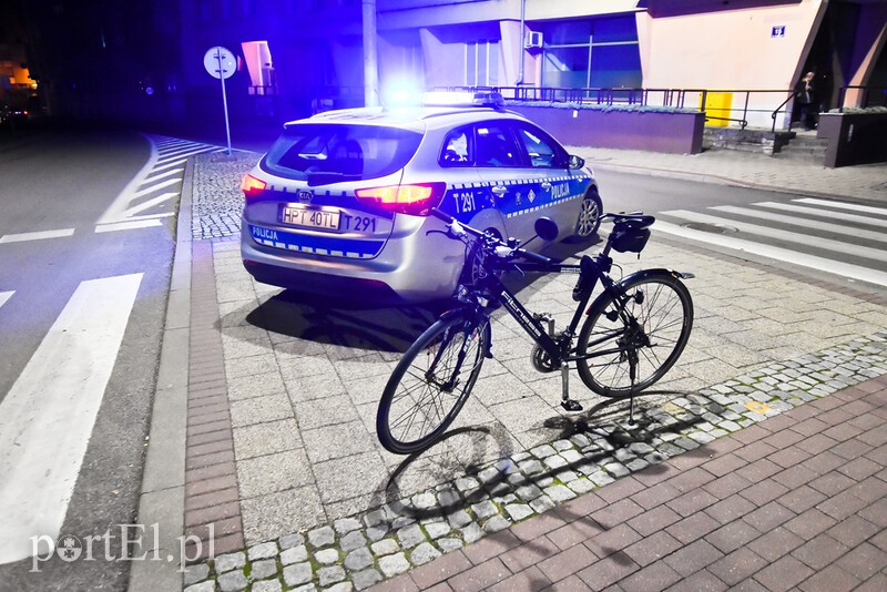 Elbląg, Potrącenie rowerzysty na Grobli Św. Jerzego Elbląg, Potrącenie rowerzysty na Grobli Św. Jerzego