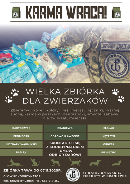 Elbląg, Graf. 43 Batalion Lekkiej Piechoty w Braniewie Elbląg, Graf. 43 Batalion Lekkiej Piechoty w Braniewie
