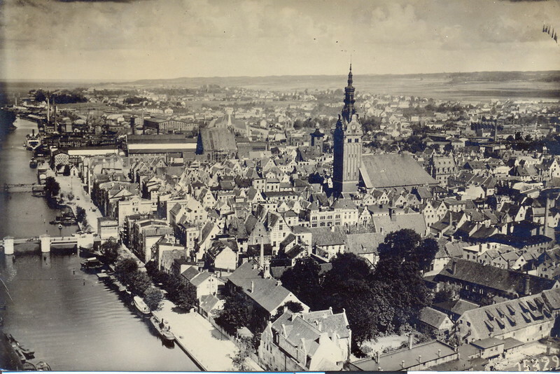 Elbląg, Widok na Elbląg przed 1945 r.