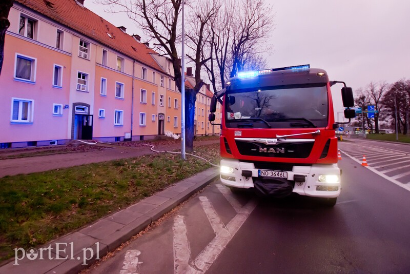 Elbląg, Pożar mieszkania na poddaszu