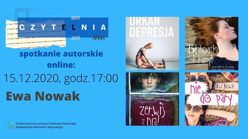 Elbląg, Spotkanie dla nastolatków z Ewą Nowak Elbląg, Spotkanie dla nastolatków z Ewą Nowak
