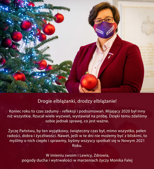 Życzenia od posłanki Moniki Falej Życzenia od posłanki Moniki Falej