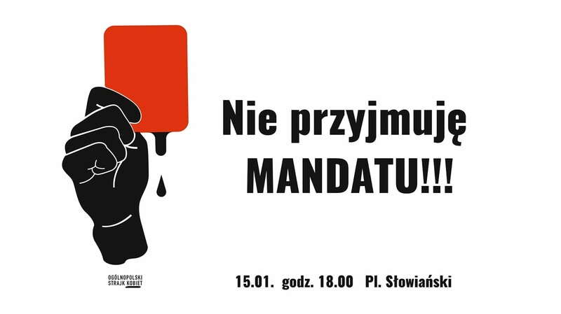 Elbląg, Zimowy spacer w sprawie mandatów Elbląg, Zimowy spacer w sprawie mandatów