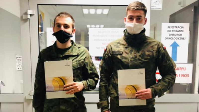 Elbląg, Zołnierze otrzymali podziękowania od Centrum Elbląg, Zołnierze otrzymali podziękowania od Centrum