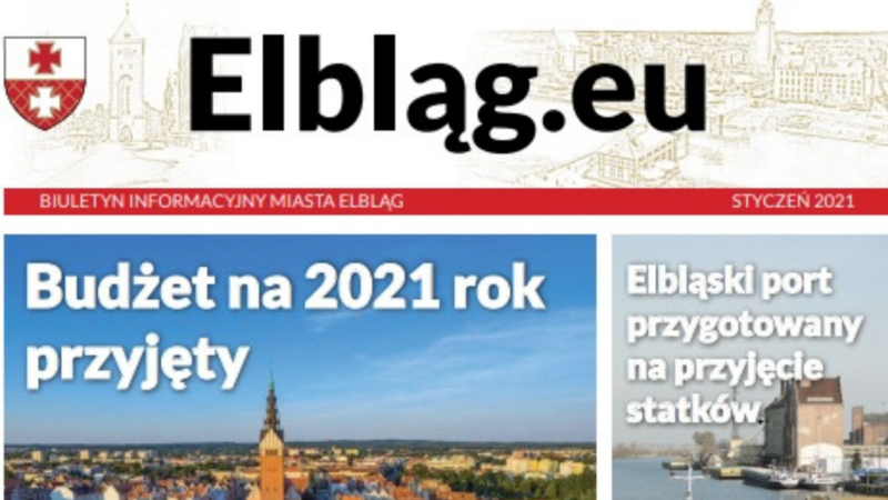 Elbląg, Fragment okładki pierwszego wydania Biuletynu Elbląg, Fragment okładki pierwszego wydania Biuletynu