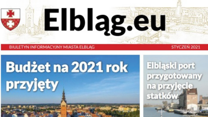 Elbląg, Fragment okładki pierwszego wydania Biuletynu