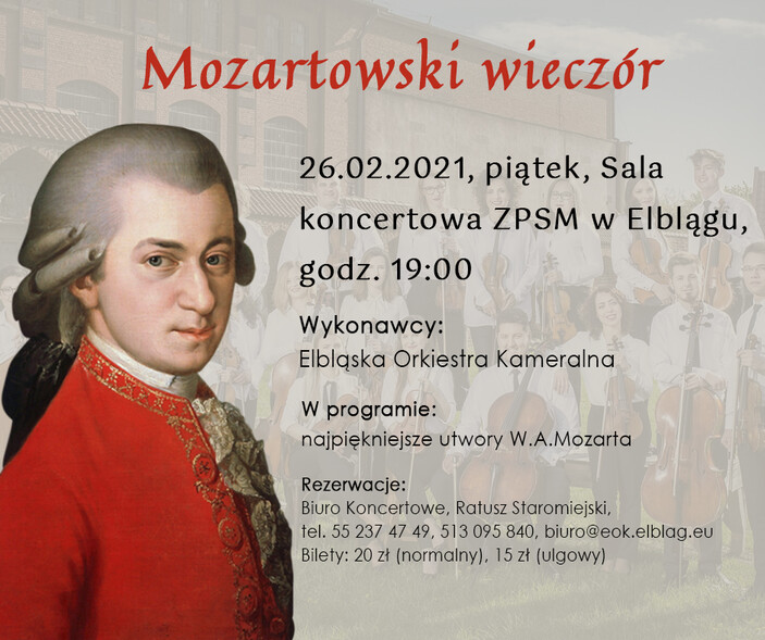 Elbląg, Mozartowski wieczór z EOK Elbląg, Mozartowski wieczór z EOK