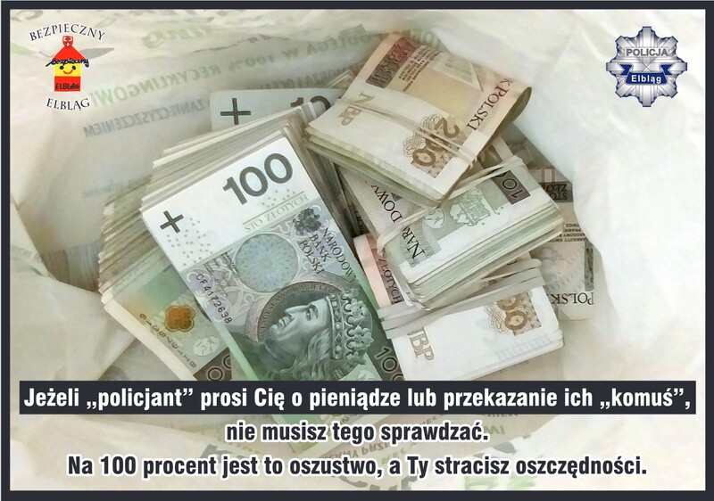 Elbląg, Policyjne plakaty w aptekach i na klatkach schodowych Elbląg, Policyjne plakaty w aptekach i na klatkach schodowych