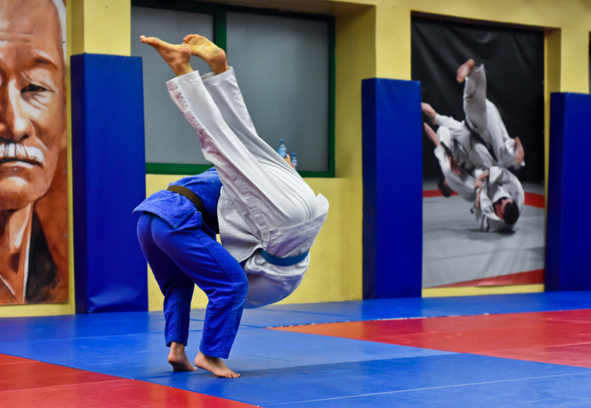 Elbląg, Judocy Truso trenuja przed zawodami Elbląg, Judocy Truso trenuja przed zawodami