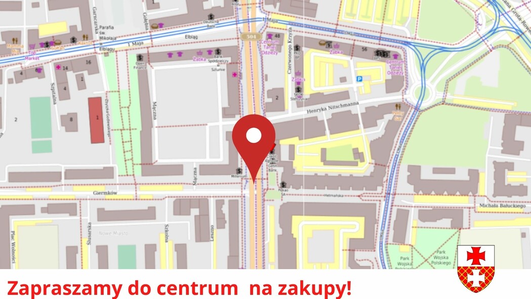 Zapraszamy na zakupy w lokalnych firmach w centrum Elbląga!