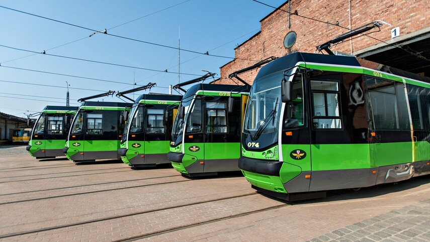 Elbląg, Pięć tramwajów z Poznania