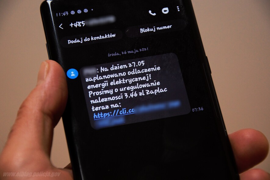 Elbląg, Fałszywe SMS-y. Oszuści podszywają się pod dostawcę energii Elbląg, Fałszywe SMS-y. Oszuści podszywają się pod dostawcę energii