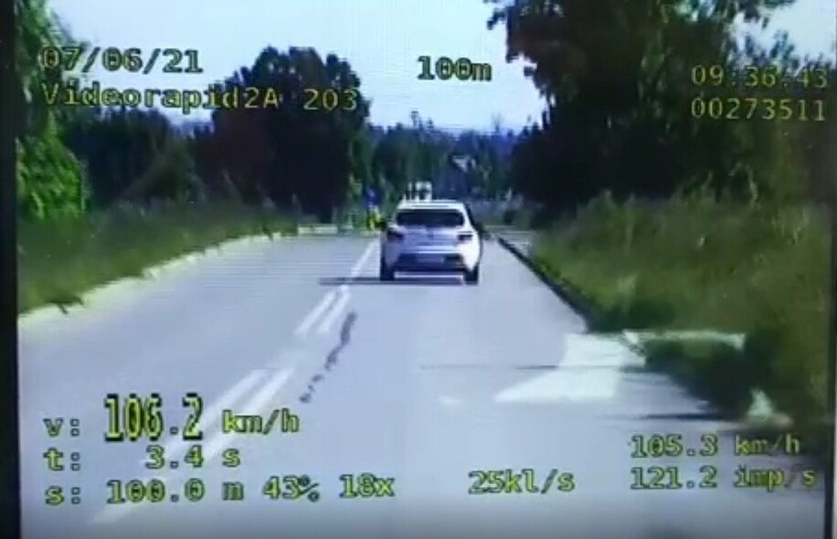 Elbląg, Kierujące Seatem przekroczyła dozwoloną prędkość o ponad 50 km/h