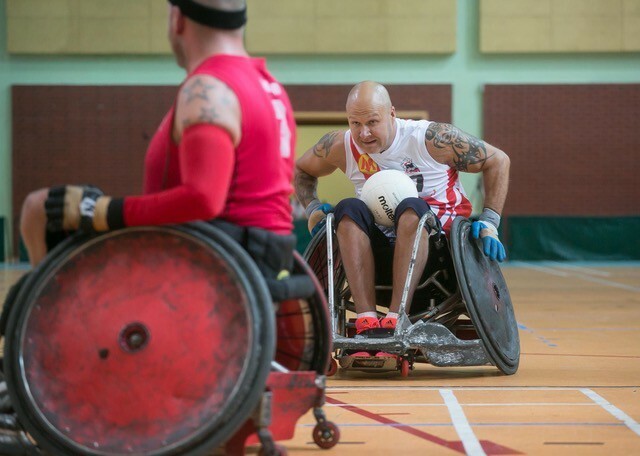 Elbląg, Rafał Rocki uprawia wiele różnych dyscyplin, m. in. rugby na wózku.