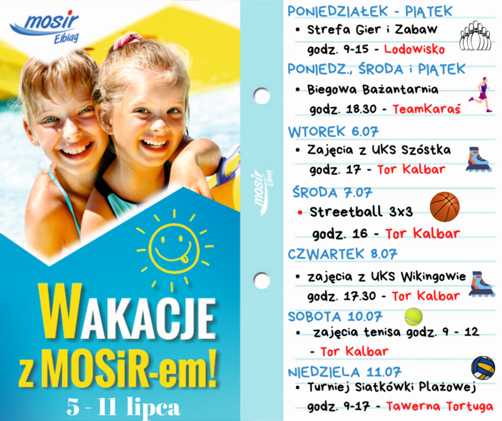 Elbląg, Aktywne Wakacje z MOSiR-em Elbląg, Aktywne Wakacje z MOSiR-em