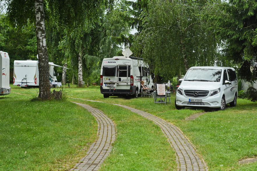 Elbląg, Camping przy ul. Panieńskiej,