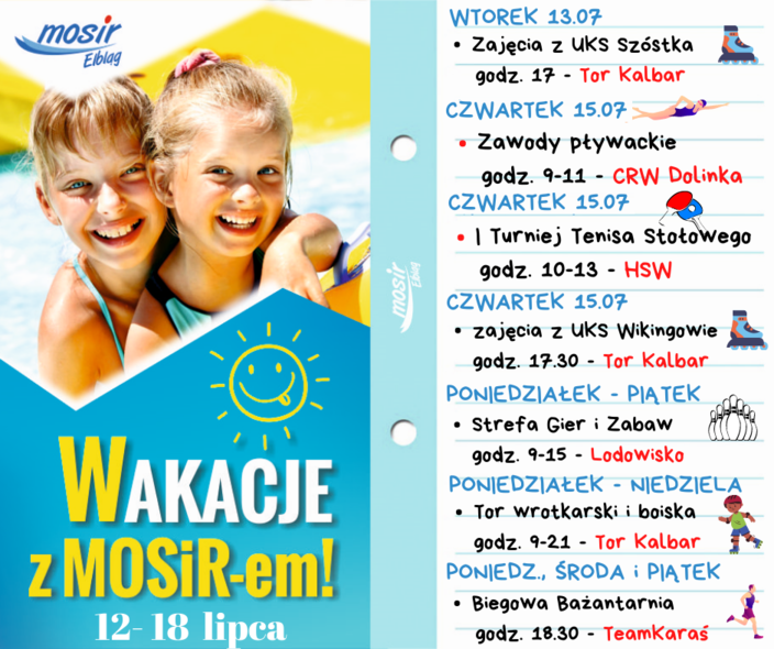 Elbląg, Kolejny tydzień Wakacji z MOSiR-em Elbląg, Kolejny tydzień Wakacji z MOSiR-em