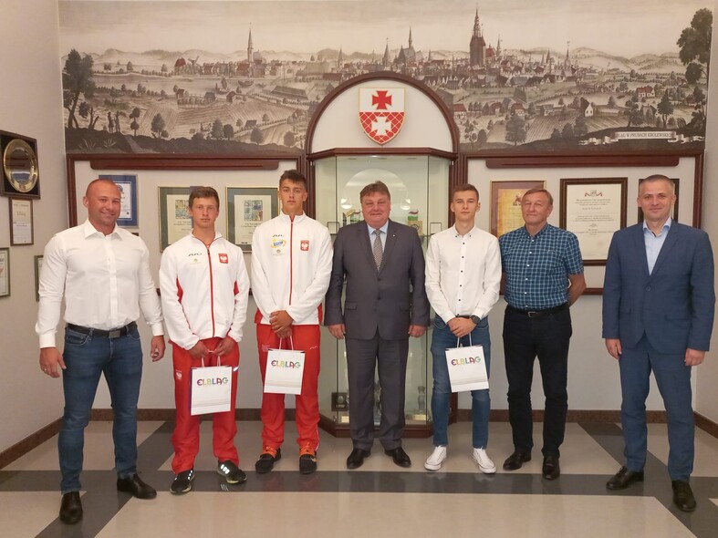 Elbląg, Uczestnicy mistrzostw Europy u prezydenta Elbląg, Uczestnicy mistrzostw Europy u prezydenta