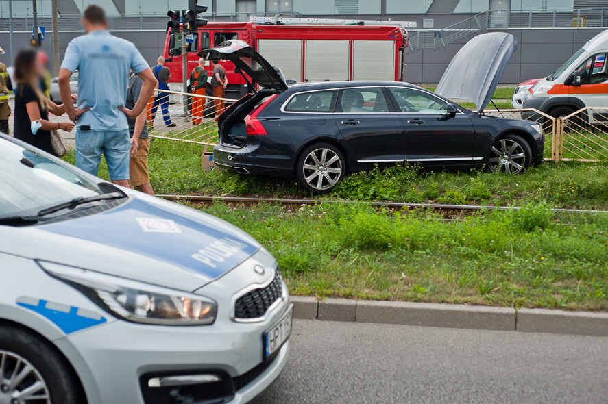 Elbląg, Zderzenie citroena z volvo na ul. Węgrowskiej