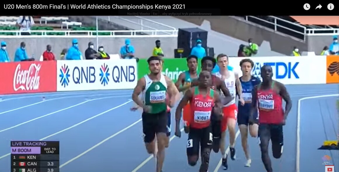Elbląg, Kacper Lewalski (w bialej koszulce) zajął szóste miejsce na mistrzostwach świata (kadr z kanału YT Fit On Track) Elbląg, Kacper Lewalski (w bialej koszulce) zajął szóste miejsce na mistrzostwach świata (kadr z kanału YT Fit On Track)