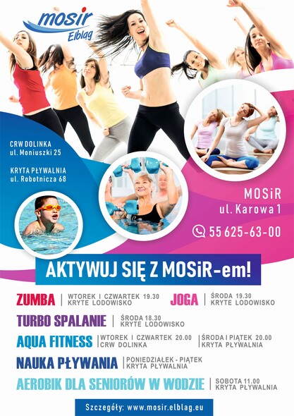 Elbląg, Darmowy tydzień aktywności z MOSiR-em Elbląg, Darmowy tydzień aktywności z MOSiR-em