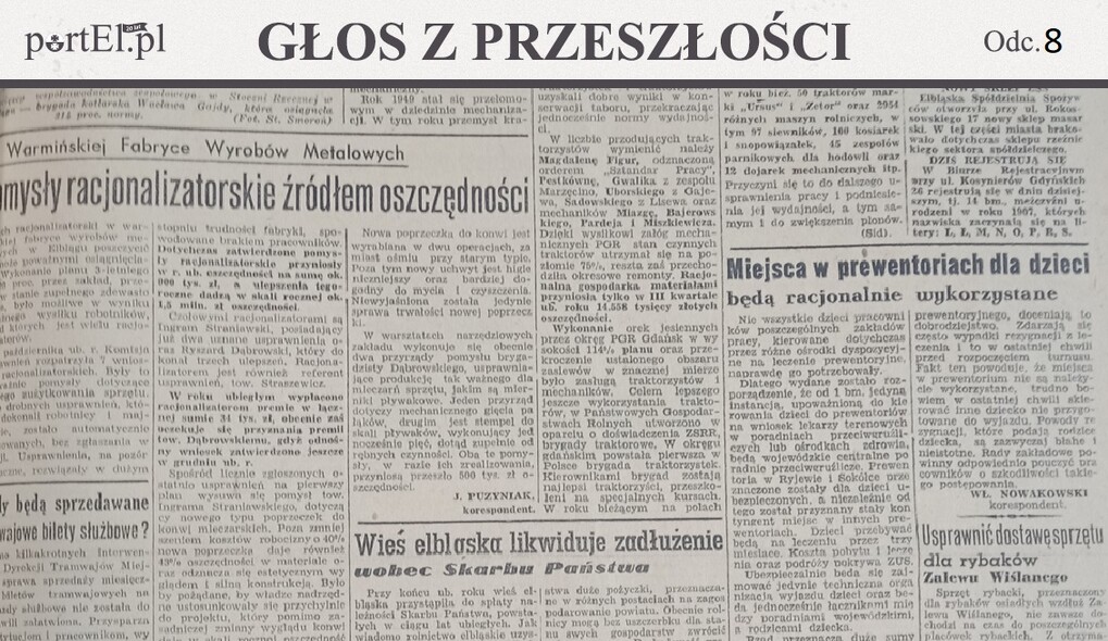 Elbląg, Głos Wybrzeża nr 14, 1950 r.