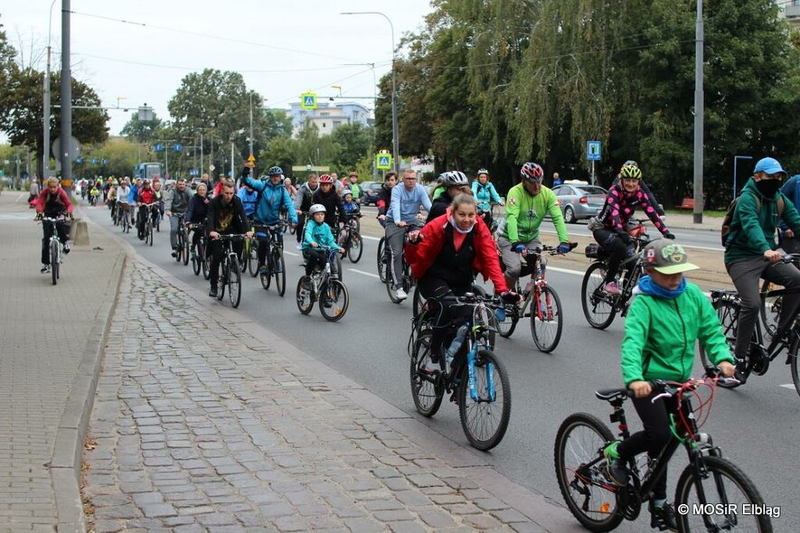 Elbląg, Przejazd rowerowy przez miasto i festyn na Kalbarze