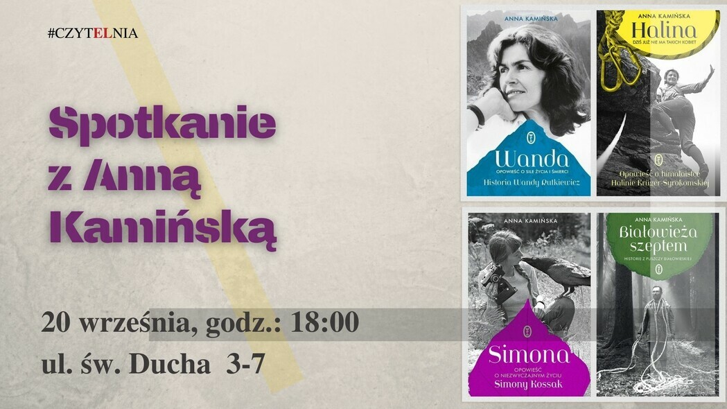 Elbląg, Spotkanie z Anną Kamińską, autorką bestsellerowych biografii