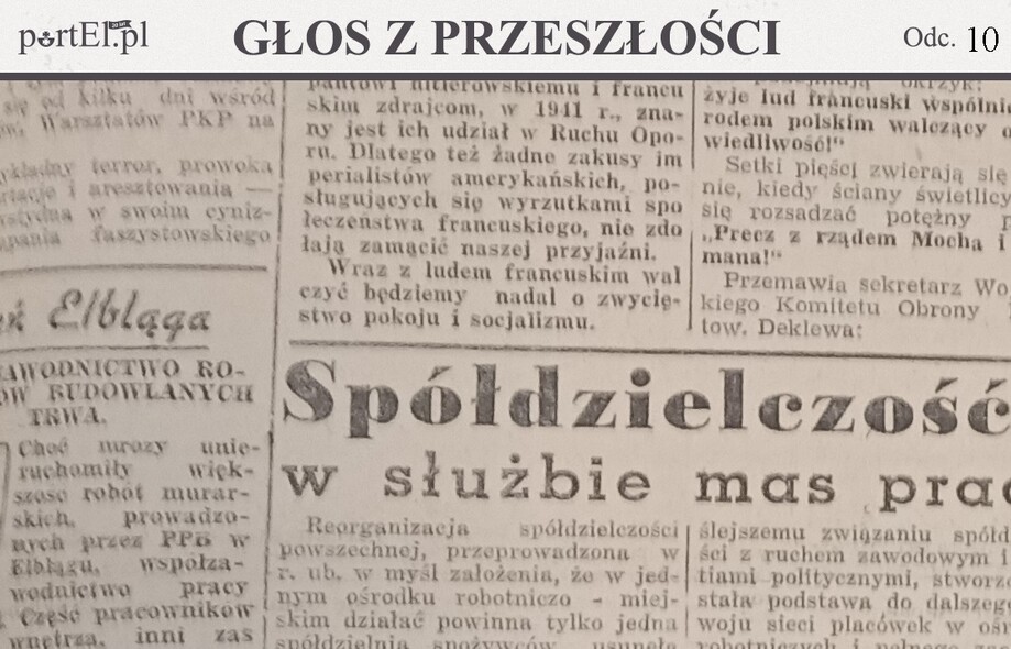 Elbląg, Głos Wybrzeża nr 17, 1950 r. Elbląg, Głos Wybrzeża nr 17, 1950 r.