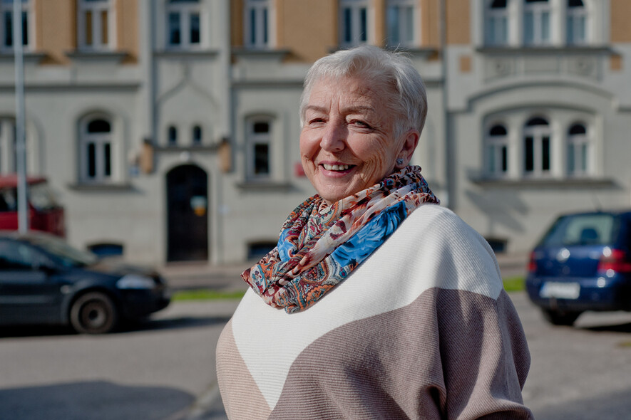 Elbląg, Danuta Tchorowska, prezes Elbląskiego Stowarzyszenia Amazonek.