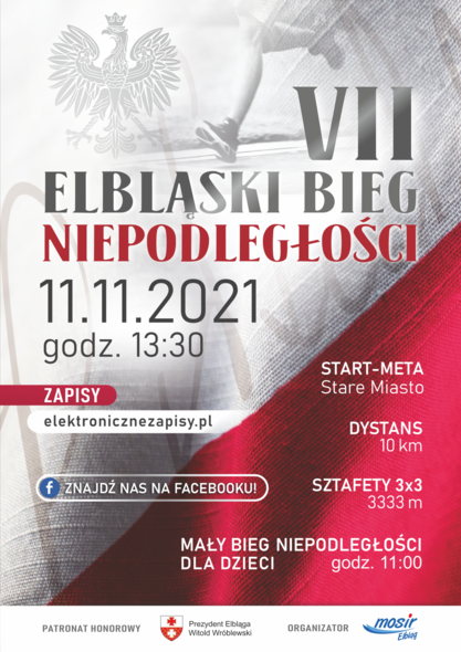 Elbląg, Ruszają zapisy na Bieg Niepodległości Elbląg, Ruszają zapisy na Bieg Niepodległości