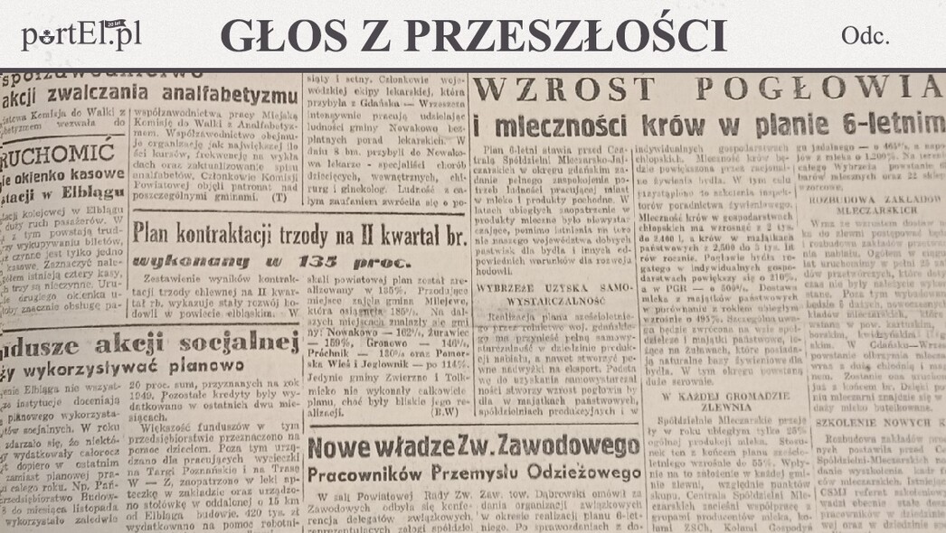 Elbląg, Głos Wybrzeża nr 20, 1950 r.