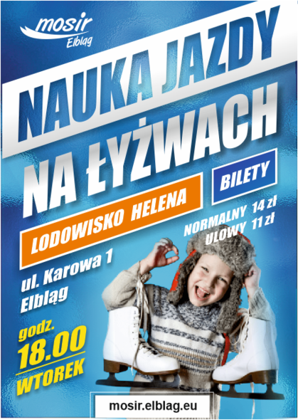 Elbląg, Naucz się jeździć na łyżwach z MOSiR Elbląg, Naucz się jeździć na łyżwach z MOSiR