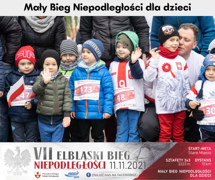 Elbląg, Najmłodsi na start Biegu Niepodległości Elbląg, Najmłodsi na start Biegu Niepodległości