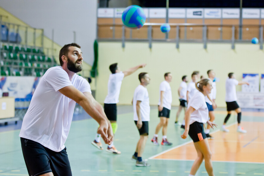 Elbląg, Marcin Możdżonek przeprowadził trening siatkarski