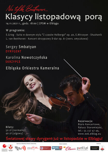 Elbląg, Nie tylko Beethoven. Klasycy listopadową porą Elbląg, Nie tylko Beethoven. Klasycy listopadową porą