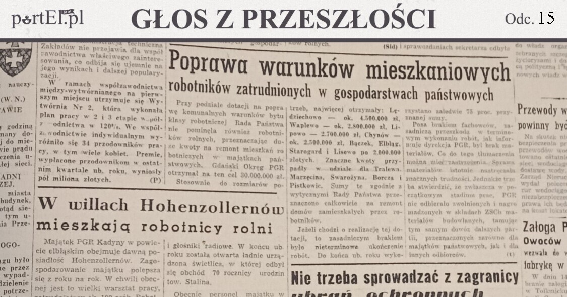 Elbląg, Głos Wybrzeża nr 27, 1950 r.