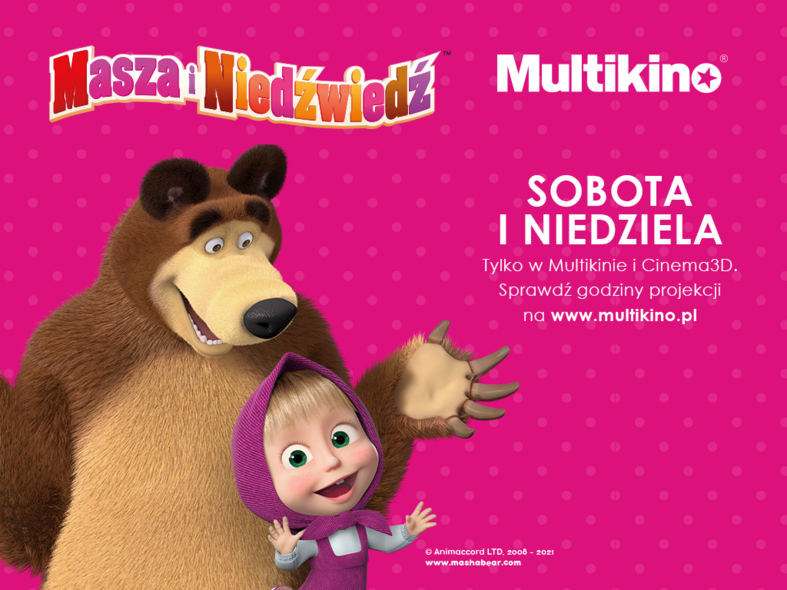 „Masza i Niedźwiedź” w Multikinie – po raz pierwszy na wielkim ekranie