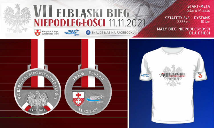 Elbląg, Pobiegnij po medal w koszulce Biegu Niepodległości Elbląg, Pobiegnij po medal w koszulce Biegu Niepodległości