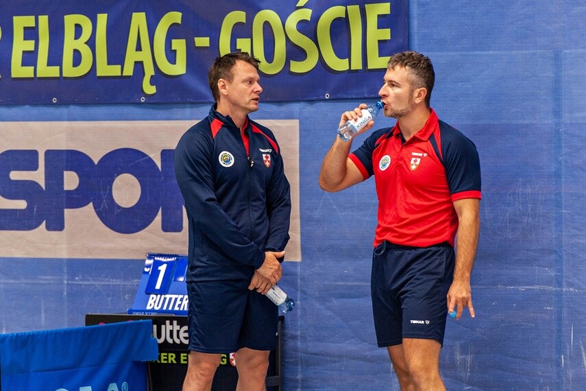 Elbląg, Piotr Kołaciński (z lewej) i Andrzej Makowski) Elbląg, Piotr Kołaciński (z lewej) i Andrzej Makowski)
