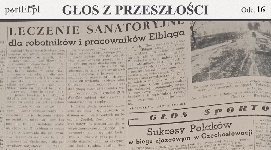 Elbląg, Głos Wybrzeża nr 28, 1950 r.