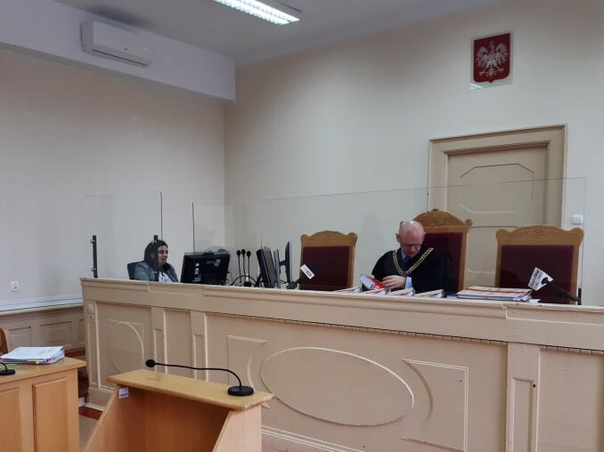 Elbląg, Sędzia Maciej Rutkiewicz podczas posiedzenia w dniu 8 listopada,