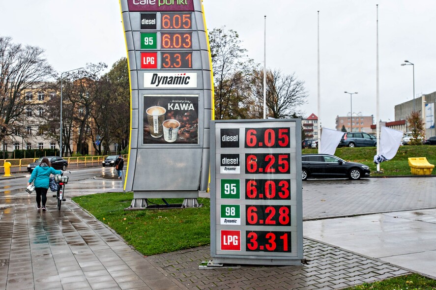 Elbląg, To zdjęcie zrobiliśmy dzisiaj przy jednej ze stacji paliw