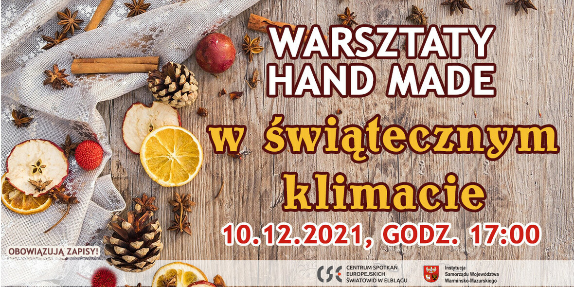 Elbląg, Warsztaty hand made dla dorosłych