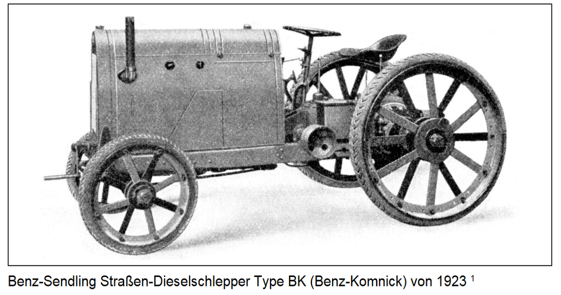 Elbląg, Traktor produkcji Benz - Komnick z 1923 r. Elbląg, Traktor produkcji Benz - Komnick z 1923 r.