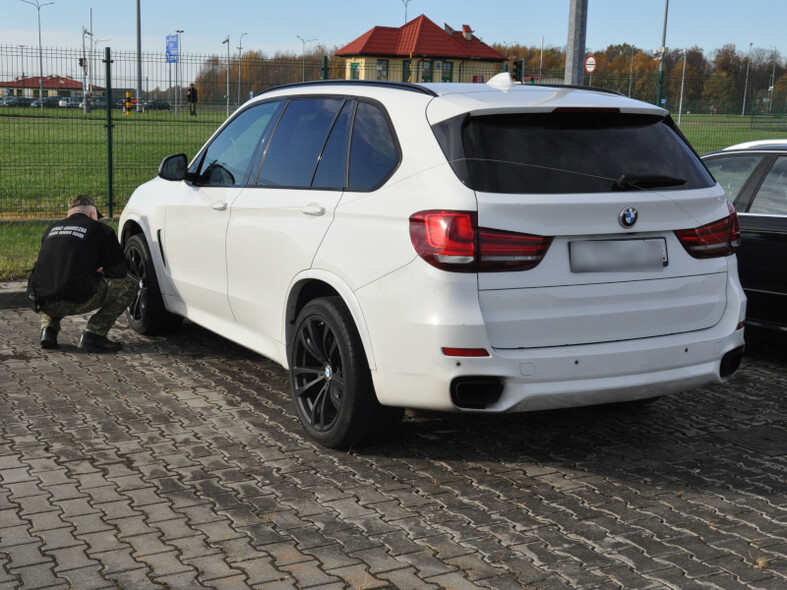 Elbląg, BMW skradzione w Niemczech odzyskane w Grzechotkach