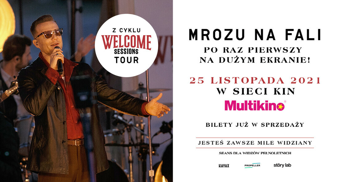 Elbląg, Sprawdź kto wygrał zaproszenia na koncert Mroza w Multikinie Elbląg, Sprawdź kto wygrał zaproszenia na koncert Mroza w Multikinie