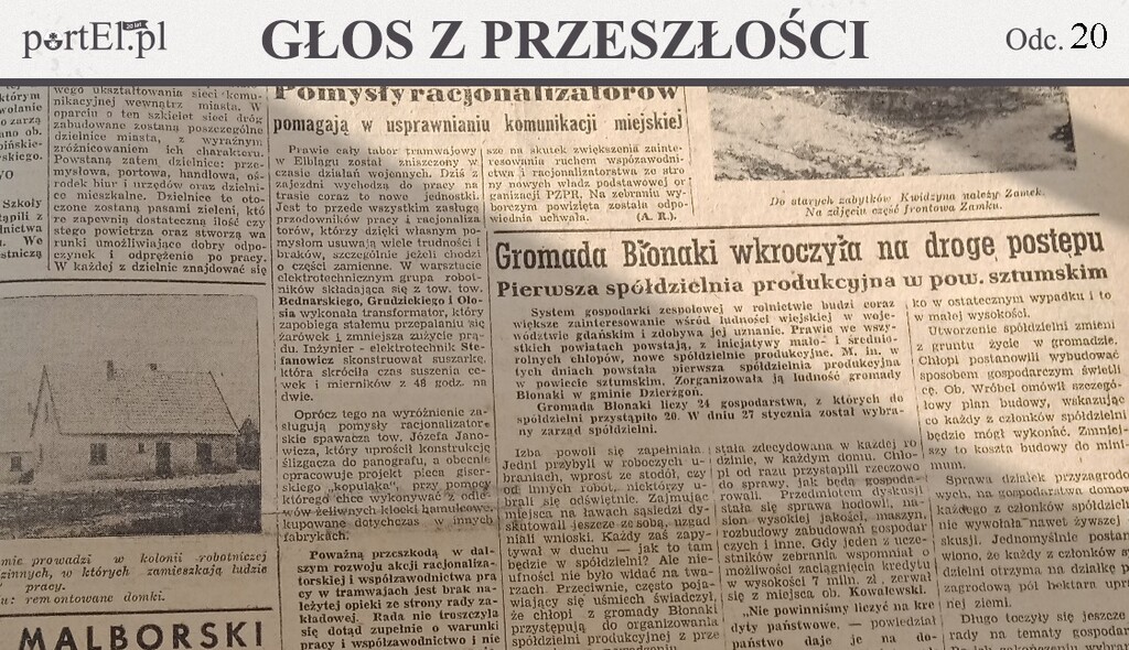 Elbląg, Głos Wybrzeża nr 33, 1950 r.
