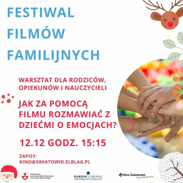 Elbląg, Jak za pomocą filmu rozmawiać z dzieckiem o emocjach. Warsztaty Elbląg, Jak za pomocą filmu rozmawiać z dzieckiem o emocjach. Warsztaty